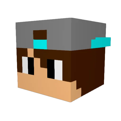 Charly_Gamer Minecraft avatar head, 3D render