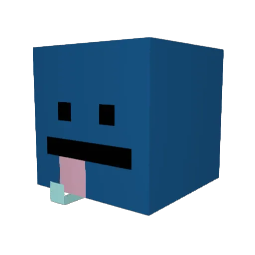Charlzzjk Minecraft avatar head, 3D render