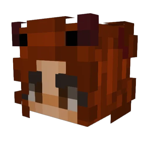 CharmCharmander Minecraft avatar head, 3D render