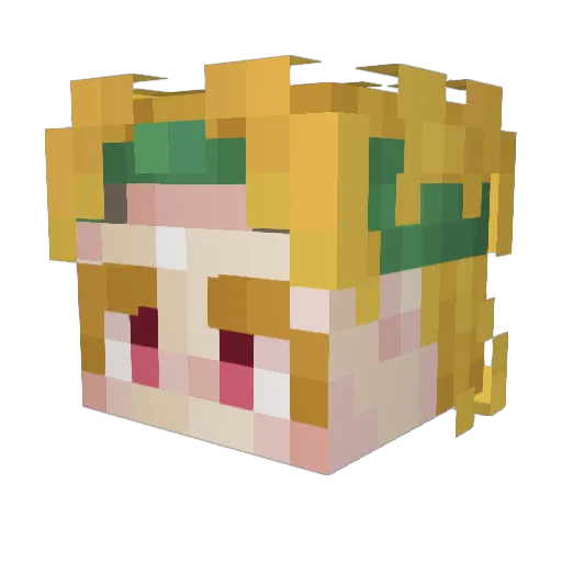 Charmandar2121 Minecraft avatar head, 3D render