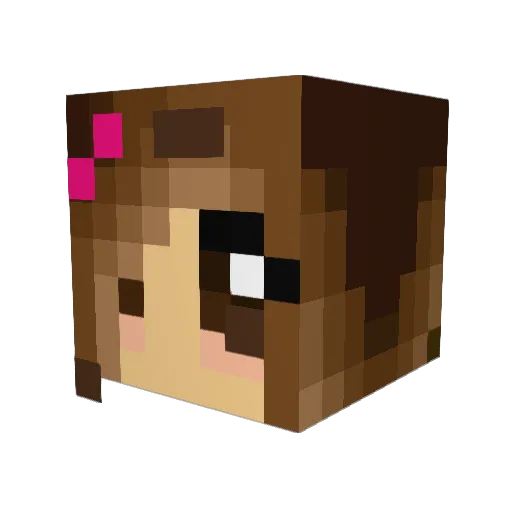 Charmatrix Minecraft avatar head, 3D render
