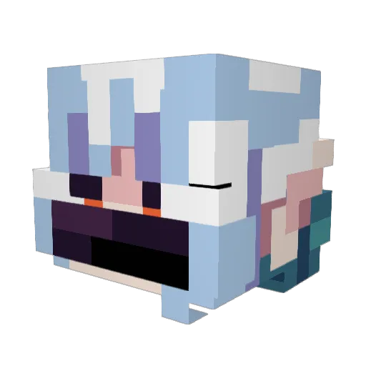 Charmi31 Minecraft avatar head, 3D render