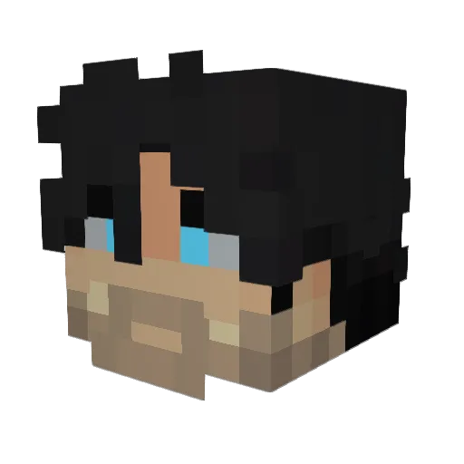Charms1015 Minecraft avatar head, 3D render