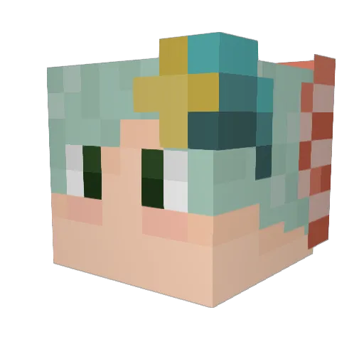 Charmuh03 Minecraft avatar head, 3D render