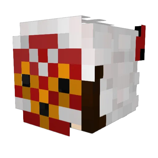 Charmy_8 Minecraft avatar head, 3D render