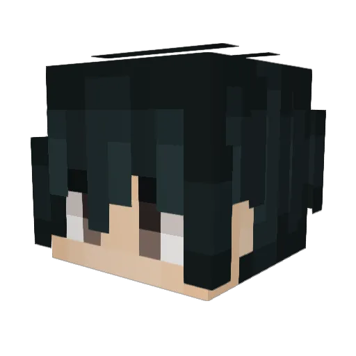 Charnapi Minecraft avatar head, 3D render