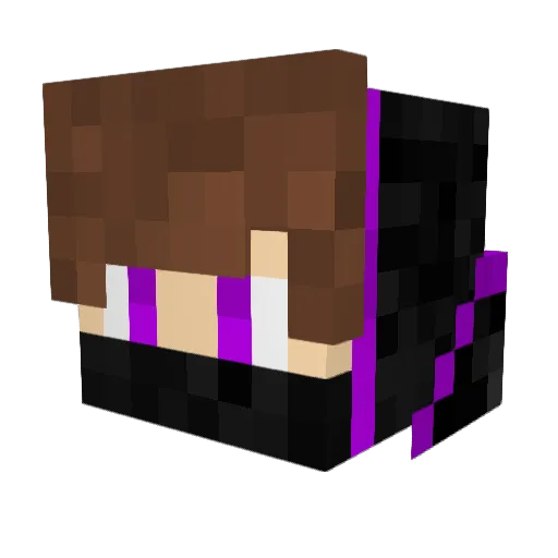 CharoXV Minecraft avatar head, 3D render