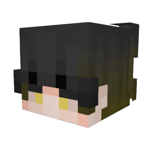CharonBabyAxe Minecraft avatar head, 3D render