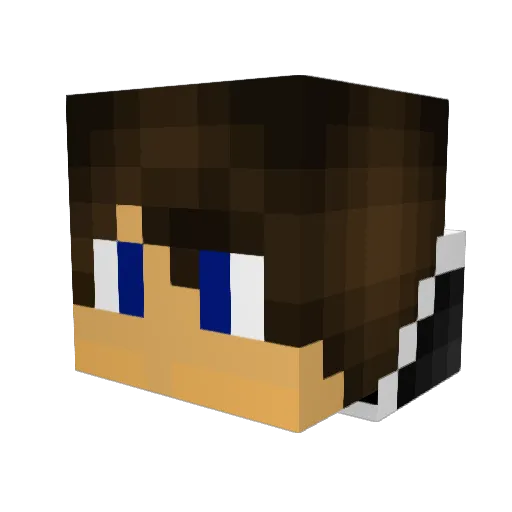 CharpD456 Minecraft avatar head, 3D render