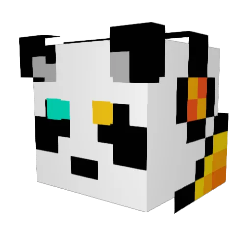 Charpie Minecraft avatar head, 3D render