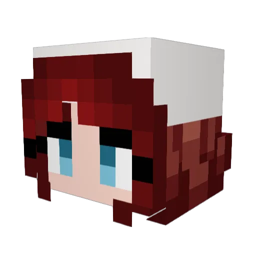 CharrBar Minecraft avatar head, 3D render