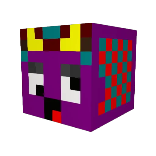 CharronPlayz Minecraft avatar head, 3D render
