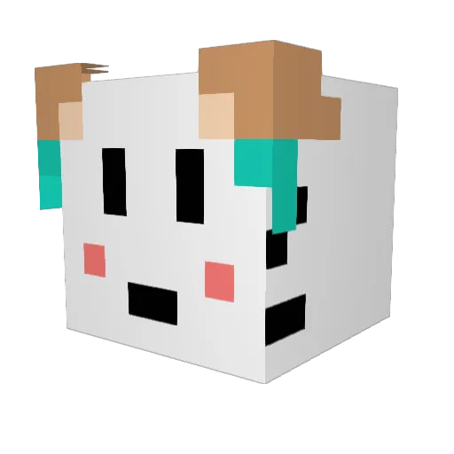 Chars1008 Minecraft avatar head, 3D render