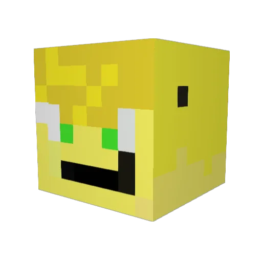 Charson125 Minecraft avatar head, 3D render