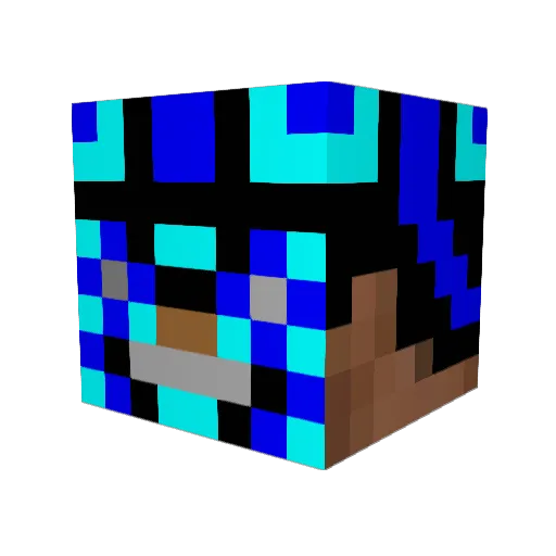 ChartingCart Minecraft avatar head, 3D render