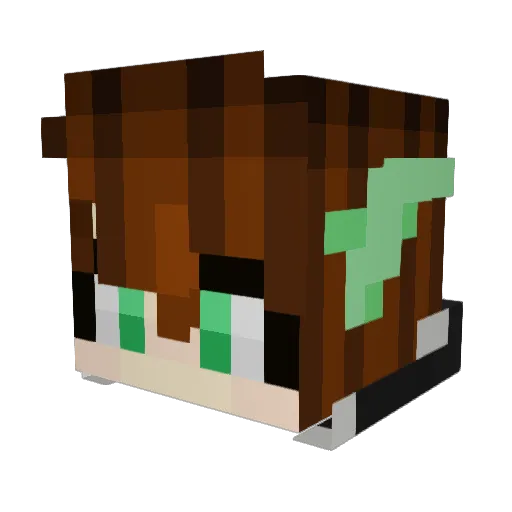 Charxan Minecraft avatar head, 3D render