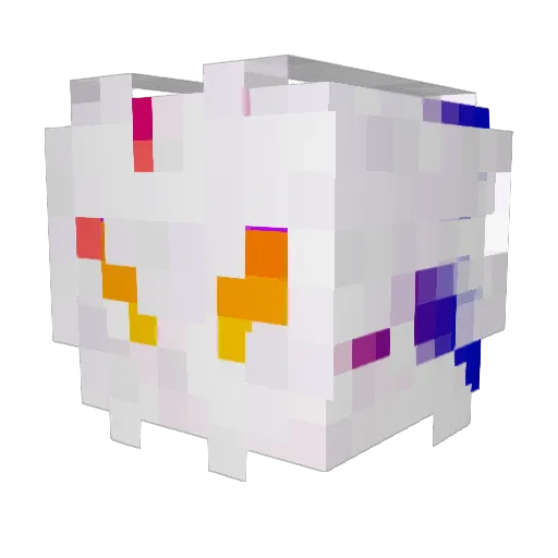 Charyptis Minecraft avatar head, 3D render