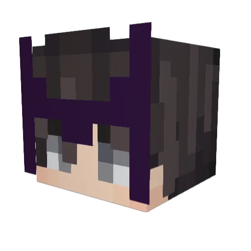 Charzzz_ Minecraft avatar head, 3D render