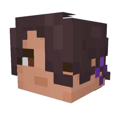 Chas3R22 Minecraft avatar head, 3D render