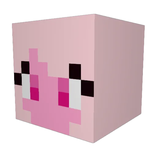 Chase27easy Minecraft avatar head, 3D render