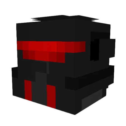 ChaseAPB Minecraft avatar head, 3D render