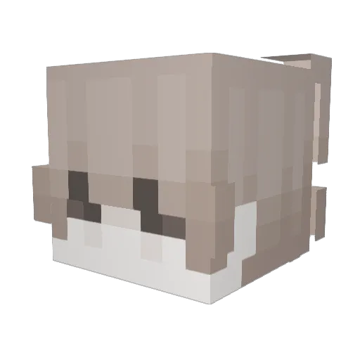 ChaseAtlantiq Minecraft avatar head, 3D render