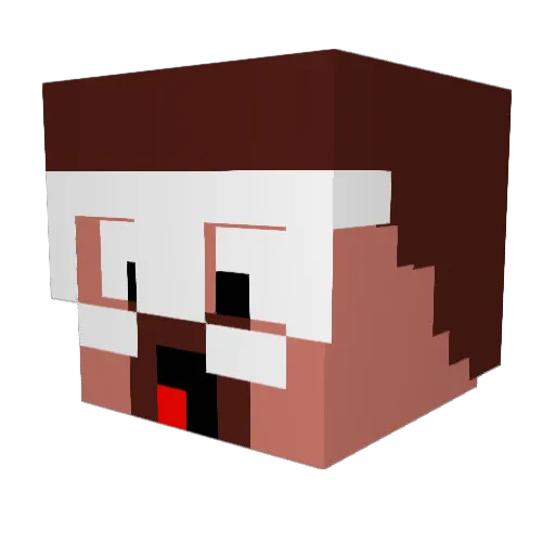 ChaseKieler Minecraft avatar head, 3D render