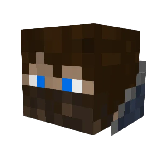 ChaseMinor21 Minecraft avatar head, 3D render