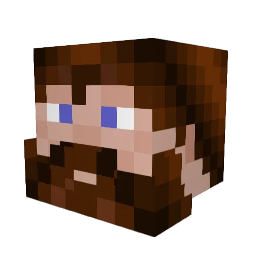 ChaseWS34 Minecraft avatar head, 3D render