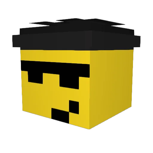Chase_JZ Minecraft avatar head, 3D render