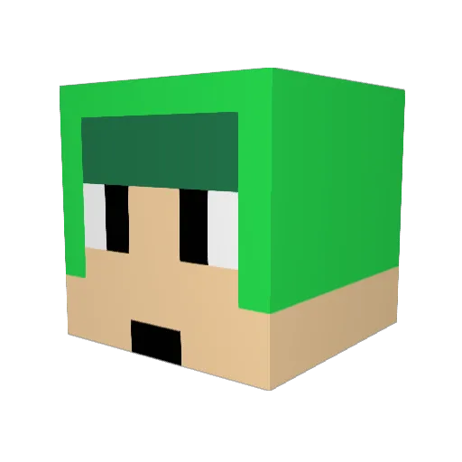 Chase_Sandwich Minecraft avatar head, 3D render
