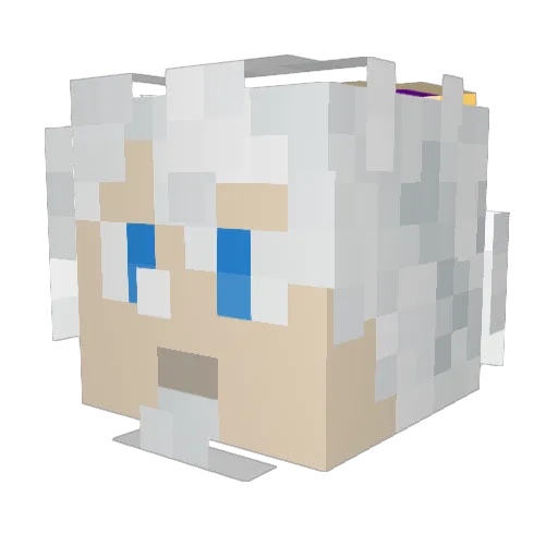 Chase_TSG Minecraft avatar head, 3D render