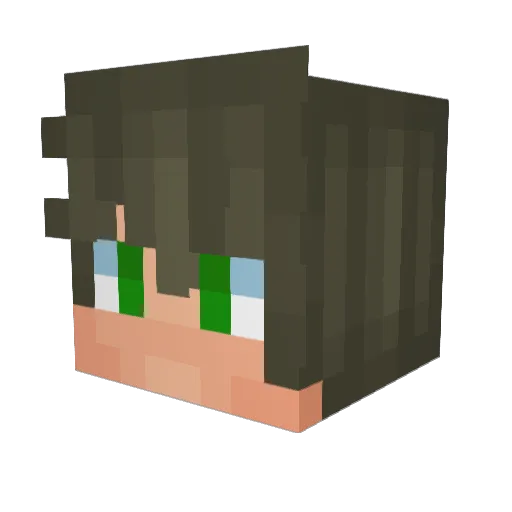 Chaseisboring Minecraft avatar head, 3D render