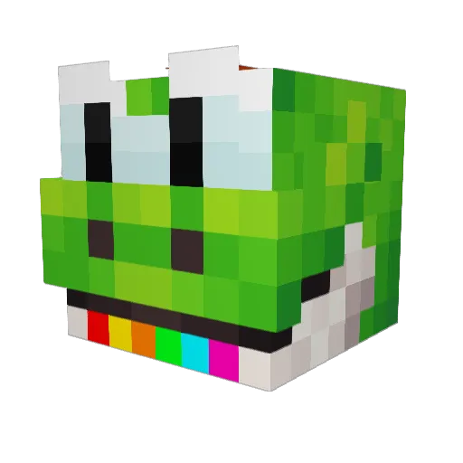 Chaser247 Minecraft avatar head, 3D render