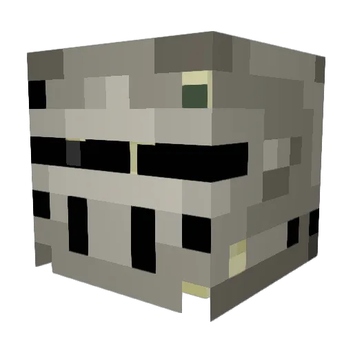 Chaserak Minecraft avatar head, 3D render