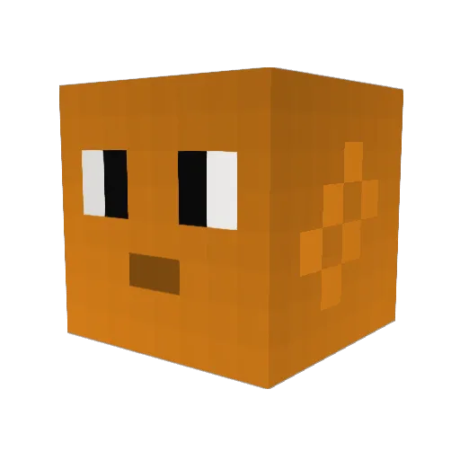 Chaseth Minecraft avatar head, 3D render
