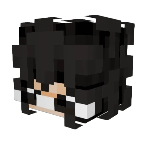 Chashin Minecraft avatar head, 3D render