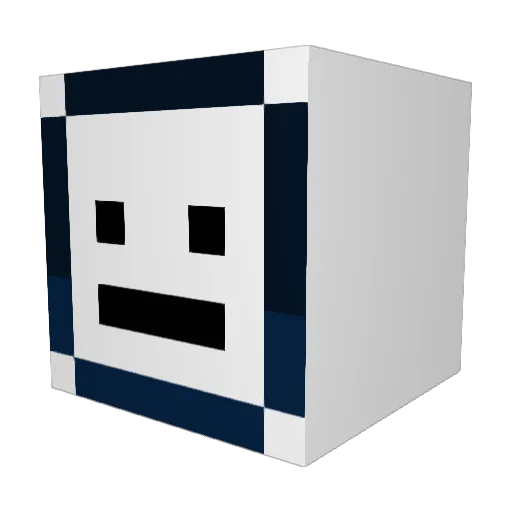 Chaskoo Minecraft avatar head, 3D render