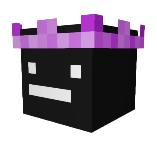 ChaslingYT Minecraft avatar head, 3D render