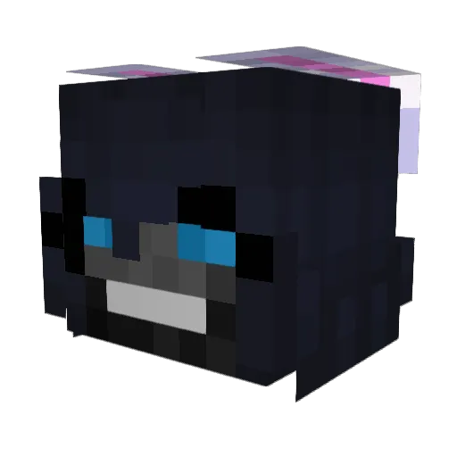Chasmic Minecraft avatar head, 3D render