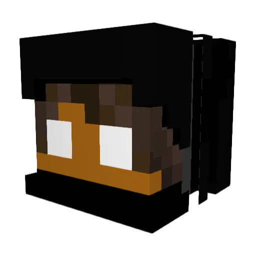 Chastifold Minecraft avatar head, 3D render