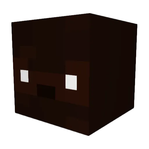 Chat_Ruins Minecraft avatar head, 3D render