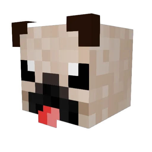 Chatagod Minecraft avatar head, 3D render