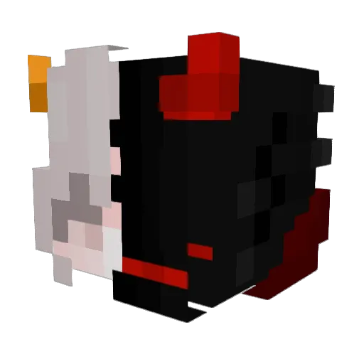 Chatawal Minecraft avatar head, 3D render