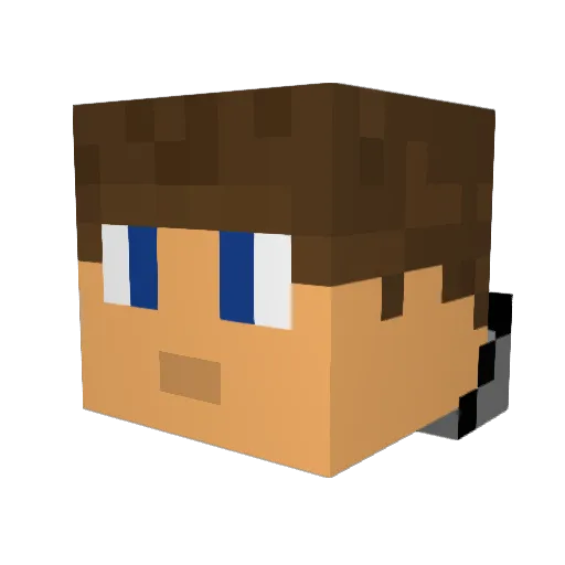 Chatducheshir Minecraft avatar head, 3D render