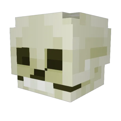 Chatnie Minecraft avatar head, 3D render