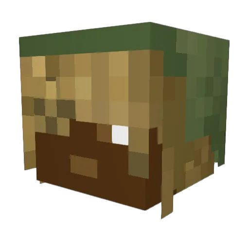 Chatroom64 Minecraft avatar head, 3D render