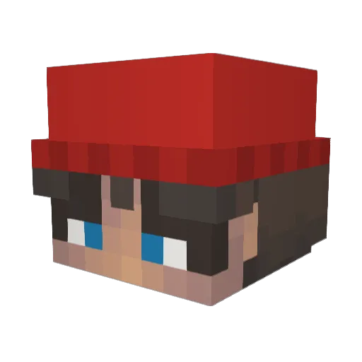 ChattedByGPT Minecraft avatar head, 3D render
