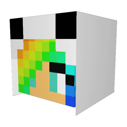 Chatterbox222 Minecraft avatar head, 3D render