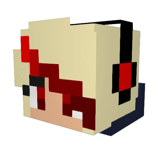ChattyChital Minecraft avatar head, 3D render